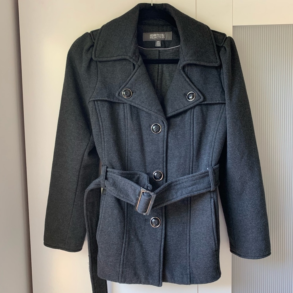 Kenneth Cole charcoal pea coat
